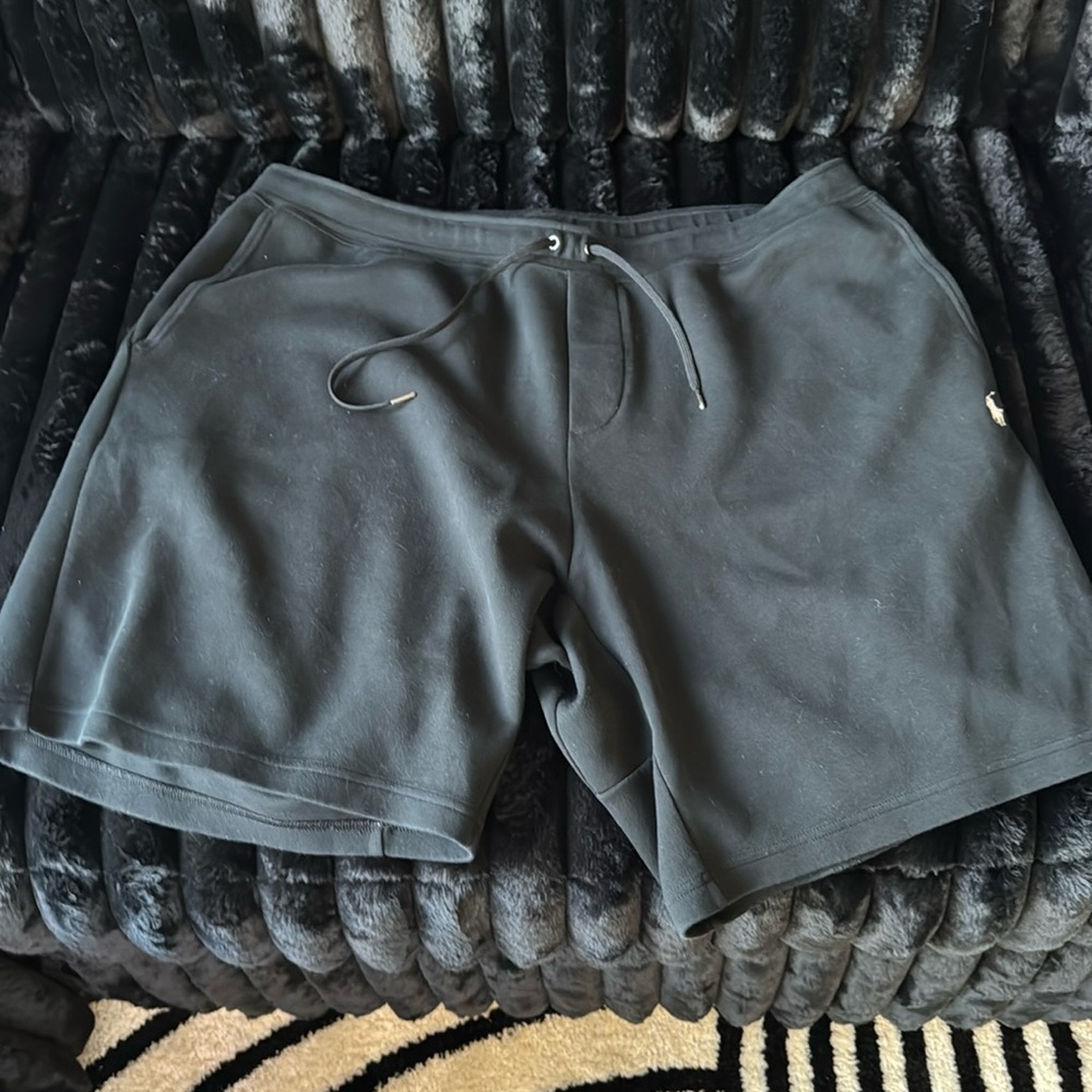 Polo Ralph Lauren Double-Knit Fleece Shorts Black Men's 2XB